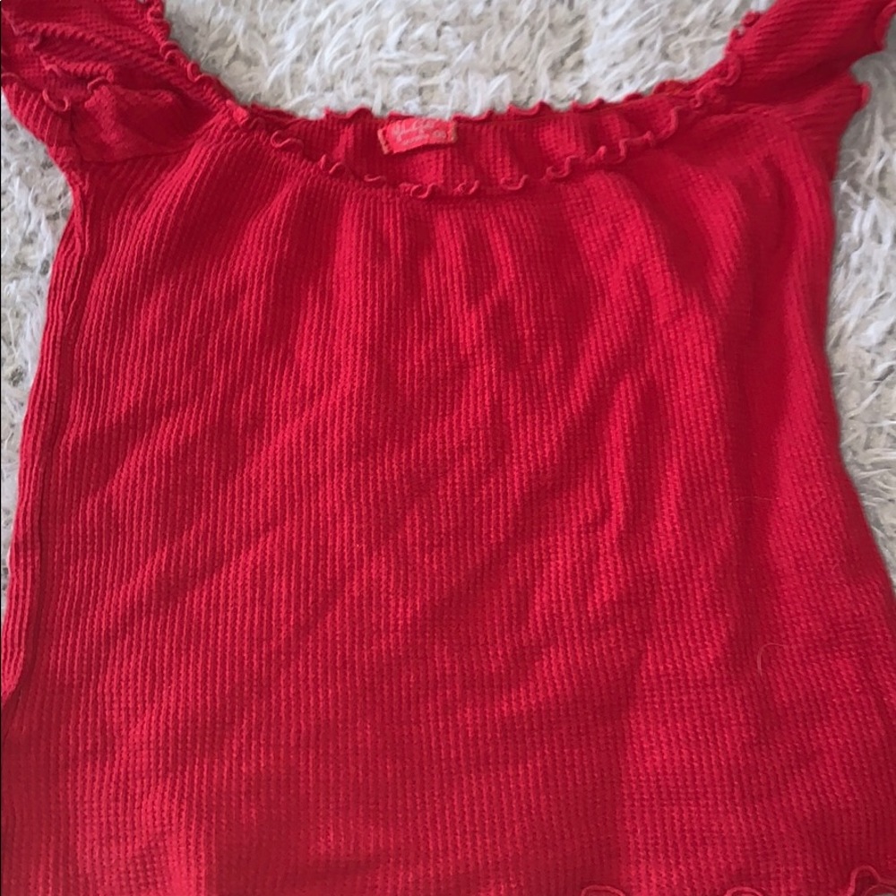 Off the shoulder crop top